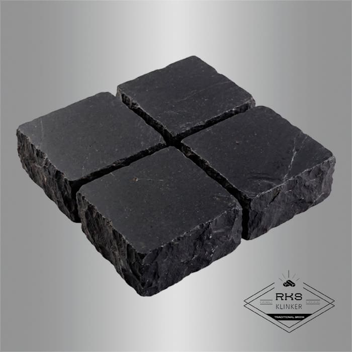 Брусчатка из известняка RKS Slate Belgian Black 100x100x30 мм в Белгороде