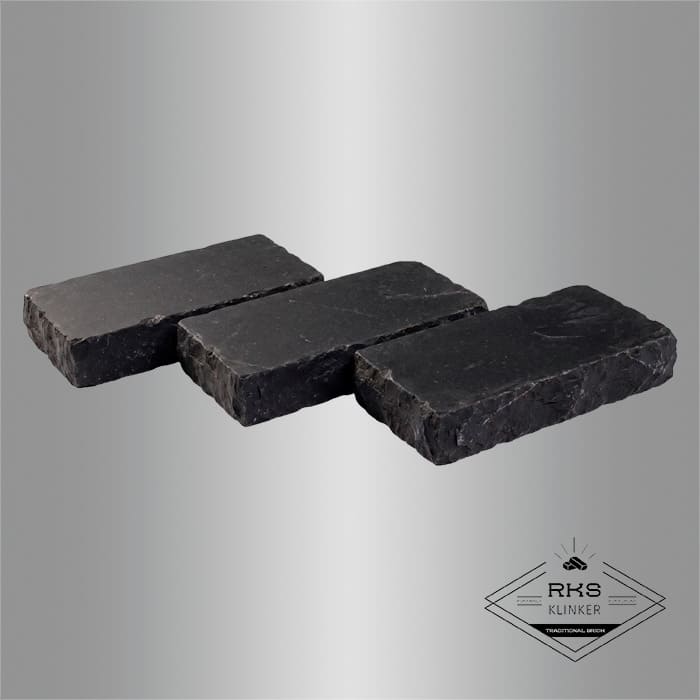Брусчатка из известняка RKS Slate Belgian Black 200x100x20 мм в Белгороде