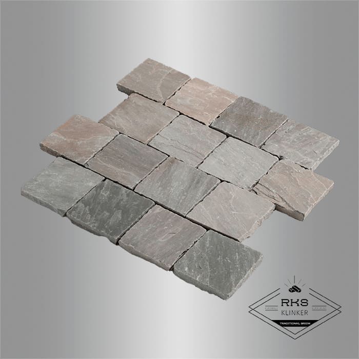 Брусчатка из песчаника RKS Slate Belgian Grey 100x100x40 мм в Белгороде