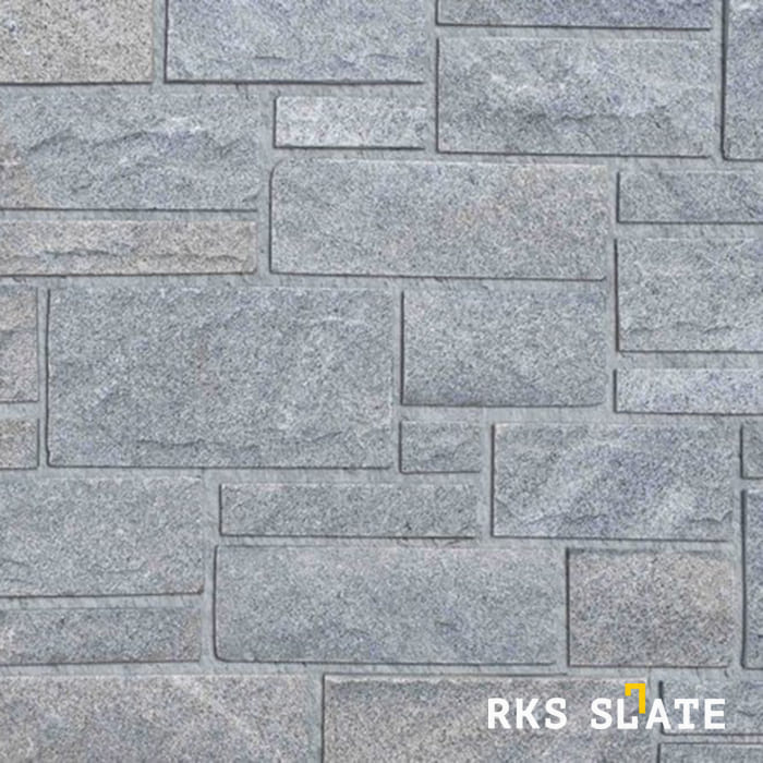 Фасадный облицовочный камень Grey Quartz Castle в Белгороде