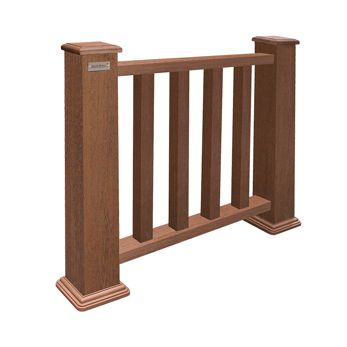 Ограждение из ДПК Outdoor, Классик, 3D STORM, Brown в Белгороде