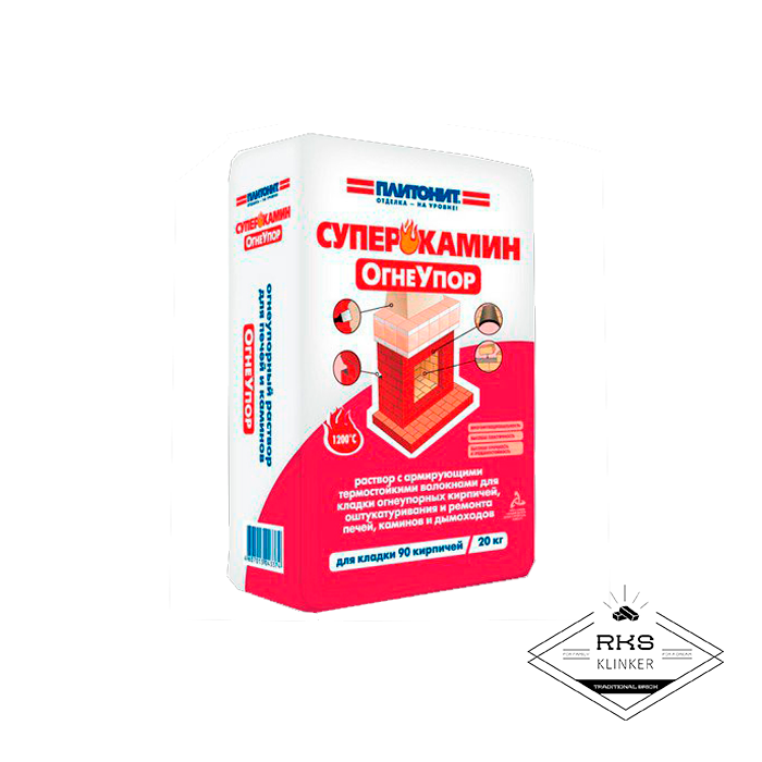 ПЛИТОНИТ-СуперКамин ОгнеУпор, 20 кг в Белгороде