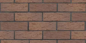 Клинкерный кирпич ЛСР Прага светло-коричневый флэш, береста, 0,7НФ на графитовом шве