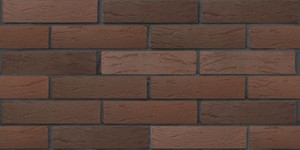 Кирпич облицовочный ЛСР, Красный Флэш Ультра, рустик, 1 НФ на графитовом шве