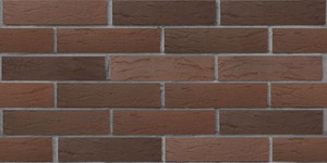 Кирпич облицовочный ЛСР, Красный Флэш Ультра, рустик, 1 НФ на сером шве