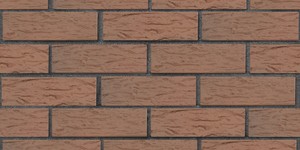 Кирпич облицовочный ЛСР, светло-коричневый флэш ультра, рустик 1НФ на графитовом шве