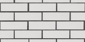 Клинкерный кирпич ЛСР Вернамо белый, гладкий, 0,7 НФ на графитовом шве