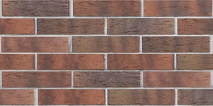 Кирпич облицовочный ЛСР, Ореховый флэш, Рустик, 1НФ на белом шве
