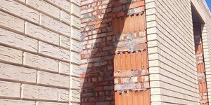 Фасадный клинкер ЛСР Неаполь белый, береста 0.7НФ 1