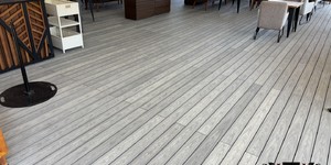 Террасная доска ДПК Bamberg English Barnwood веранда ресторана Severs One в Белгороде (5)