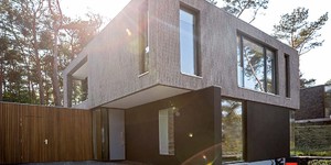 Фасадная доска ДПК Bamberg Lebanese Cedar фасад частного дома (1)