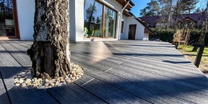 Террасная доска ДПК Turtle Shell Scottish Slatewood Co-Extrusion (терраса) 1
