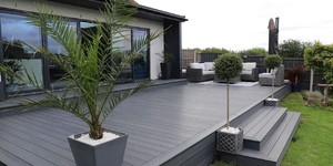 Террасная доска ДПК Turtle Shell Scottish Slatewood Co-Extrusion (терраса, крыльцо, ступени) 3