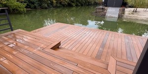 Террасная доска ДПК Turtle Shell Solid Australian Palisander Dual Thai Teak Co-Extrusion благоустройство пирса доской из дпк (5)