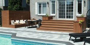 Террасная доска ДПК Turtle Shell Thai Teak Co-Extrusion крыльцо и забор из дпк (1)