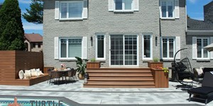 Террасная доска ДПК Turtle Shell Thai Teak Co-Extrusion крыльцо и забор из дпк (4)