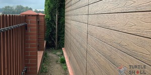 Террасная доска ДПК Turtle Shell Thai Teak Co-Extrusion фото фасад из террасной доски дпк (2)