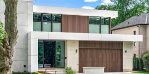 Реечная панель ДПК Turtle Shell, Middle Lines, Australian Palisander Co-Extrusion гаражные ворота из реечных панелей (3)