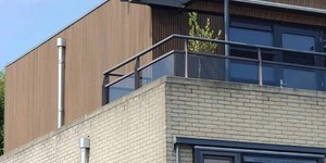 Реечная панель ДПК Turtle Shell, Middle Lines, Australian Palisander Co-Extrusion современная отделка фасада качественными рейками (1)