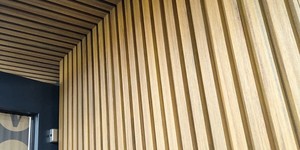 Реечная панель ДПК Turtle Shell, Middle Lines, Siberian Pine Co-Extrusion отделка стен и потолка