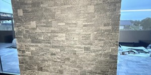 3D панели Кварцит RKS Slate Black Quartz Modern фото от клиента после монтажа в санузле (3)