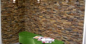 Каменные стены в интерьере фото 3D панели RKS SLATE Сланец Rusty Slate Rockface заказать (14)
