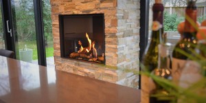 Камин из бежевого камня заказать 3D панели RKS SLATE Сланец Beige Slate Modern (1)