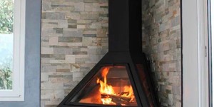 Камин из бежевого камня заказать 3D панели RKS SLATE Сланец Beige Slate Modern (4)