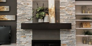 Облицовка камина камнем 3D панели RKS SLATE Сланец Beige Slate Classic заказать с доставкой (5)