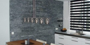 3D мозаика из камня для фартука кухни RKS SLATE Сланец Black Bark Rockface купить (1)