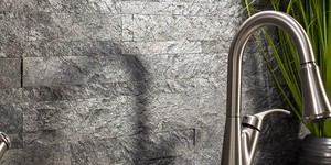 Каменная мозаика для фартука кухни 3D панели RKS SLATE Кварцит Silver Grey Classic Z купить (2)