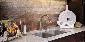 Каменный фартук на кухню купить 3D панели RKS SLATE Кварцит Cooper Natural (2)