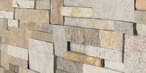Кухонный фартук из каменной плитки 3D панели RKS SLATE Кварцит Beige Quartz Modern купить