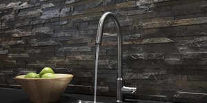 Кухонный фартук из камня фото 3D панели RKS SLATE Кварцит Deoli Green Natural купить (1)