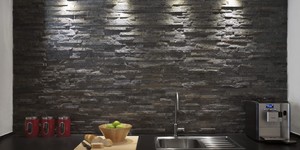 Кухонный фартук из камня фото 3D панели RKS SLATE Кварцит Deoli Green Natural купить (2)