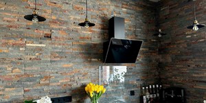 Кухонный фартук из природного камня 3D панели RKS SLATE Cланец Multicolor Classic купить (3)