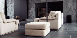 Долговечная каменная плитка для интерьера RKS SLATE Сланец Brazil Black Natural фото объектов (4)