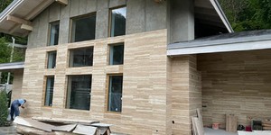 Каменный фасад из травертина Classic Vein Cut RKS SLATE купить (1)