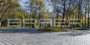 Дорожки из тротуарной плитки БРАЕР Сити 600х300 ночь и Лувр 200х200 ночь - Нижний парк в Липецке (5)