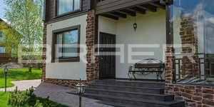 Дорожки у частного дома из тротуарной плитки БРАЕР Классико Круговая Мальва  (2)