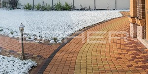 Тротуарная плитка БРАЕР Классико круговая песочный коралловый винный - узоры тротуарной плитки (5)