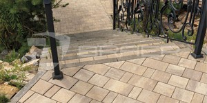 Фото бетонной плитки для тротуара Браер Старый Город Ландхаус СТЕПЬ