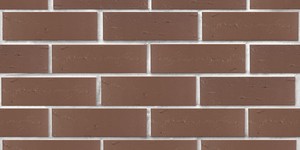 Кирпич облицовочный ЛСР, тёмно-коричневый, Рустик, 1НФ на белом шве