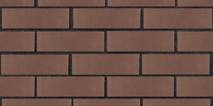 Кирпич облицовочный ЛСР, тёмно-коричневый, гладкий, 1НФ на черном шве